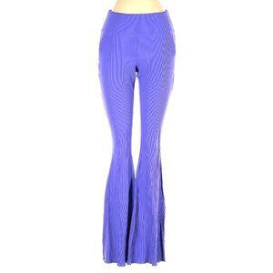OUTDOOR VOICES FLARE LEG LEGGINGS PURPLE RIBBED WOMENS SIZE SMALL